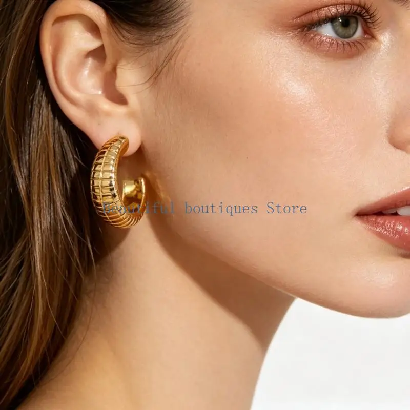 U4LF Geometric Earrings Stackable Designs For Everyday Wear Or Party