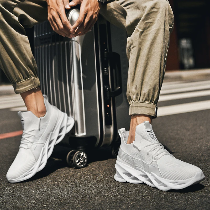 

Men Casual Sneakers Summer Breathable Sport Shoes Lightweight Outdoor Mesh Running Shoes Athletic Jogging Tenis Walking Shoes