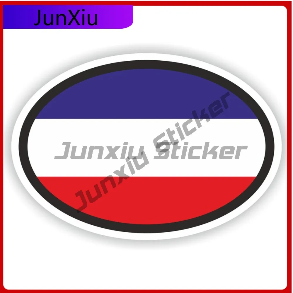 

Yugoslavia Pattern Stylish Bumper Anti Scratch Decal Decoration Oval Cool UV Boat Decal Resistant Decals Truck Adventure