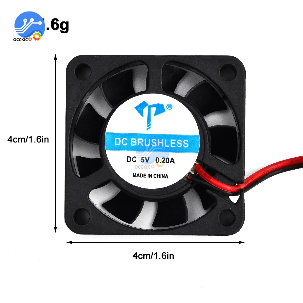 DC4010 5V 12V 24V Cooling Turbo Fan Brushless 3D Printer Parts 2Pin For Extruder DC Cooler Blower Part 4cm Black Plastic Fans