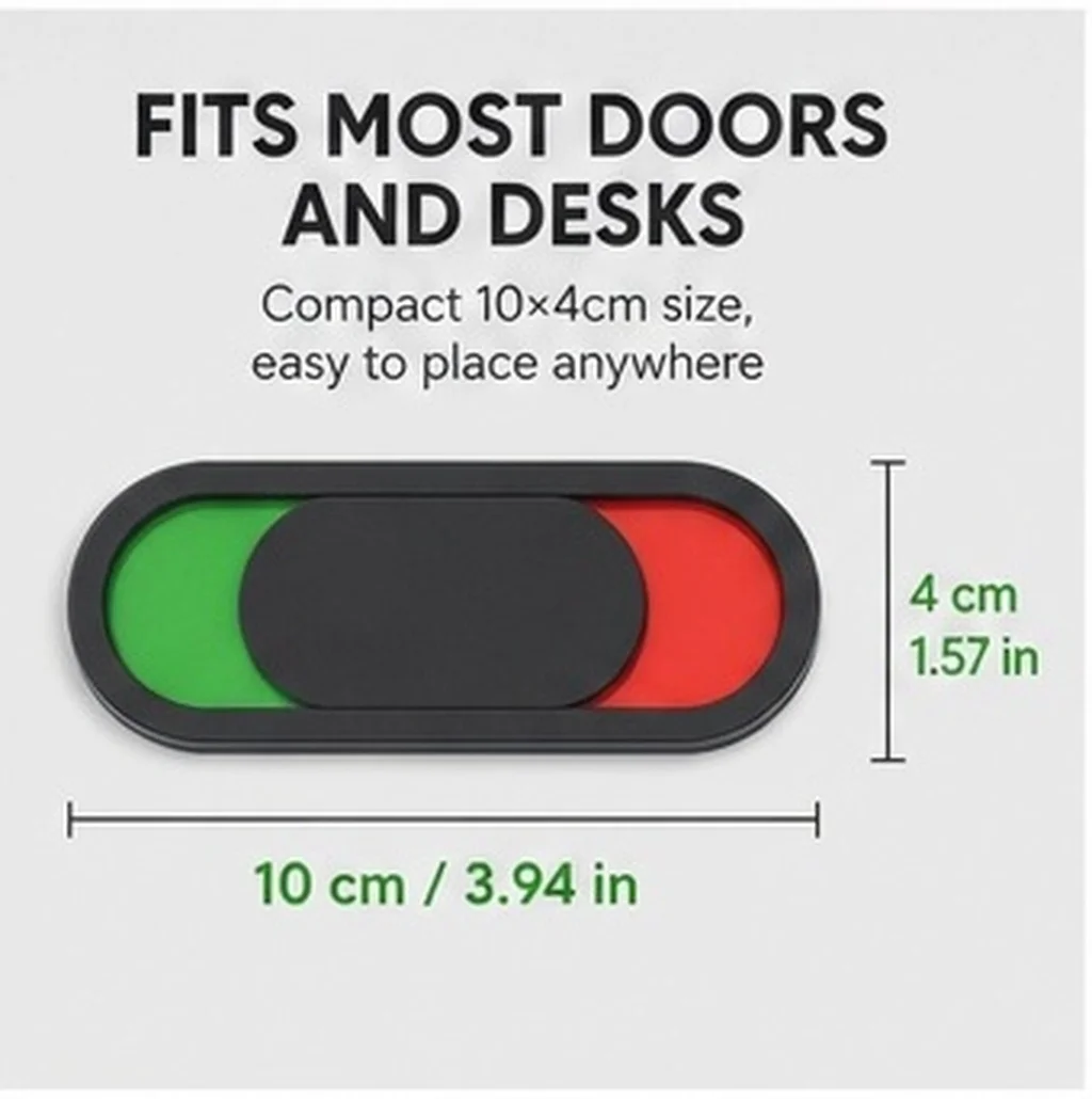 Door Indicator Sign for Office Meeting Room Privacy Slider Occupied Available Status Display Sturdy Material Easy Install Clear