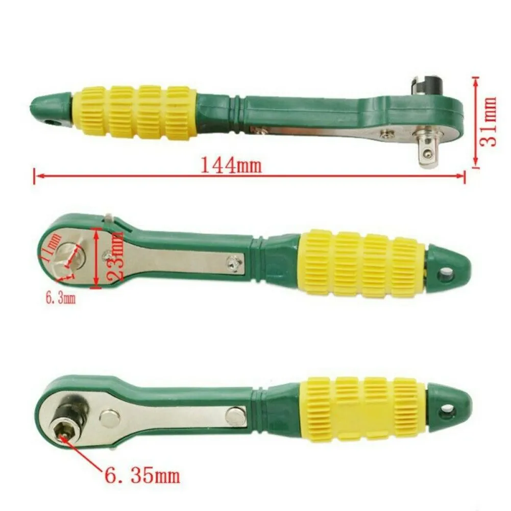 1/4 Inch Ratchet Wrench Lightweight Mini Pneumatic Head Quick Ratchet Wrench Screwdriver Useful Best Brand New