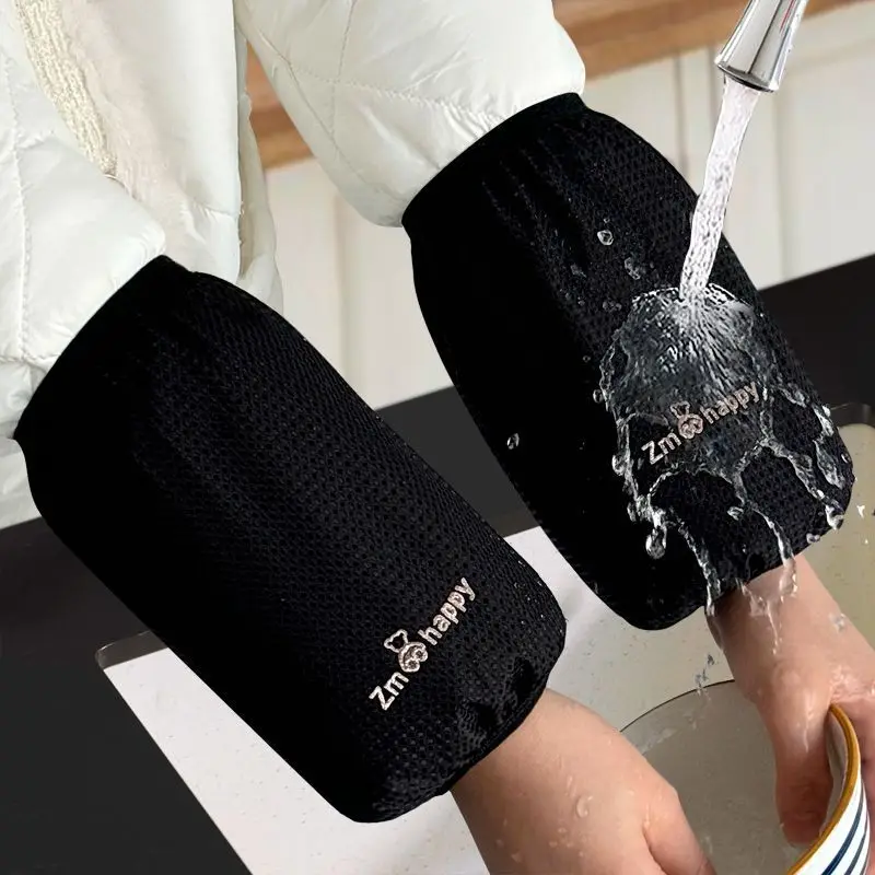 

Простой короткий студенческий пуховик для взрослых с водонепроницаемыми рукавами, кухонный пуховик для домашних заданий, грязные рукава