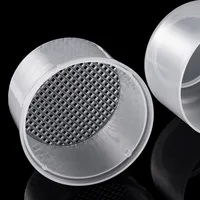 Boîte de désinfection pour forets à ongles, boîte de nettoyage de Filtration à Double couche, mallette de rangement pour manucure, conteneur de nettoyage de brosse à ongles 6