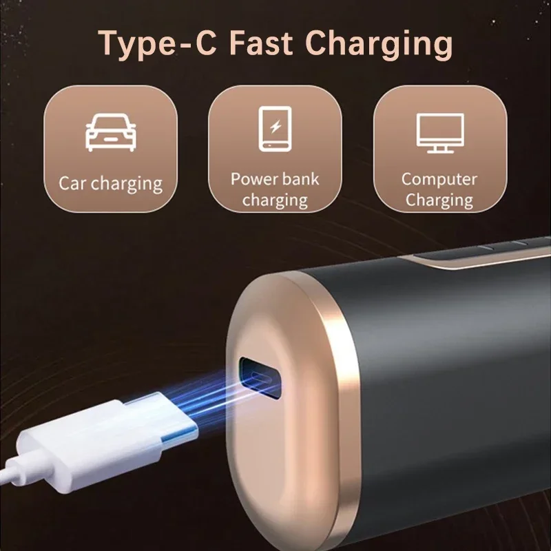 Cepillo de pelo eléctrico inalámbrico portátil, 2 en 1 alisador de pelo con calefacción, peine de pelo rizado liso antiquemaduras para mujer, viaje en casa