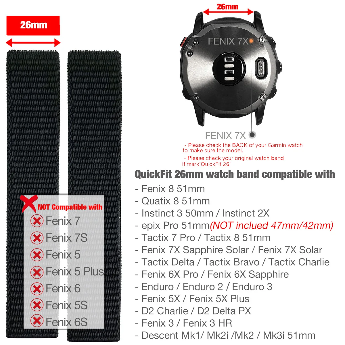 Pasek do zgodnych zegarków Garmin — zdjęcie produktu 11