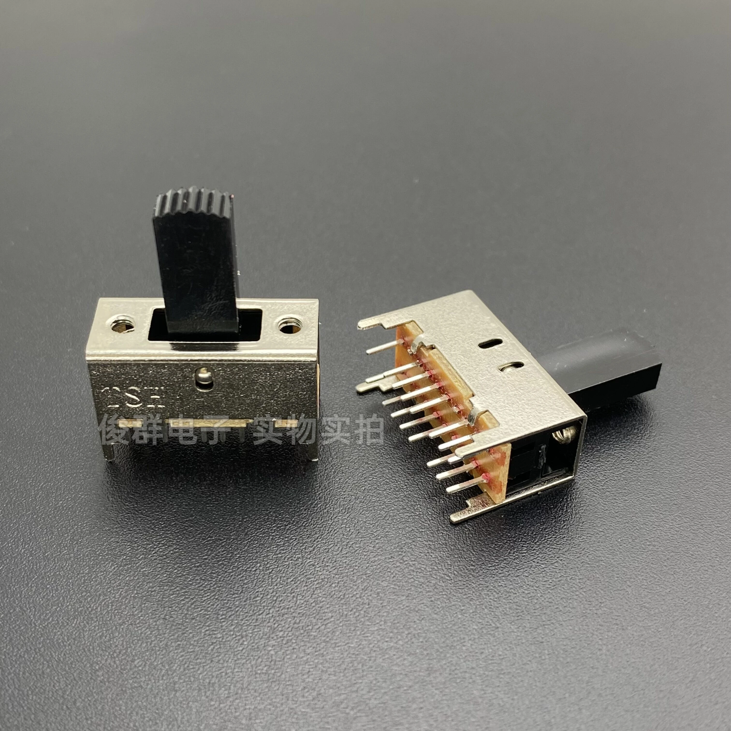 100pcs/high quality SS43D01G15 toggle switch sliding 16 feet 3 gear buckle straight plug vertical 4 fixed feet