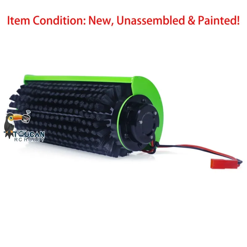 LESU Spare Parts Metal Green Brush Cleaner Sweeper Accessories for 1/14 RC Hydraulic Skid Steer Loaders Model
