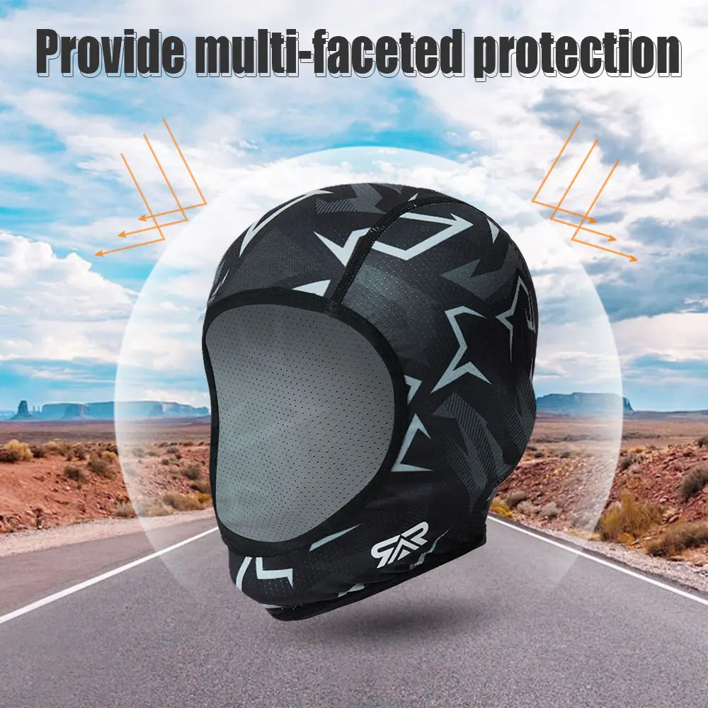 Summer Breathable Balaclava Sun Protection Headgear Bicycle Hiking Outdoor Full Face Mask Quick Drying Hood Cap Helmet Liner Hat