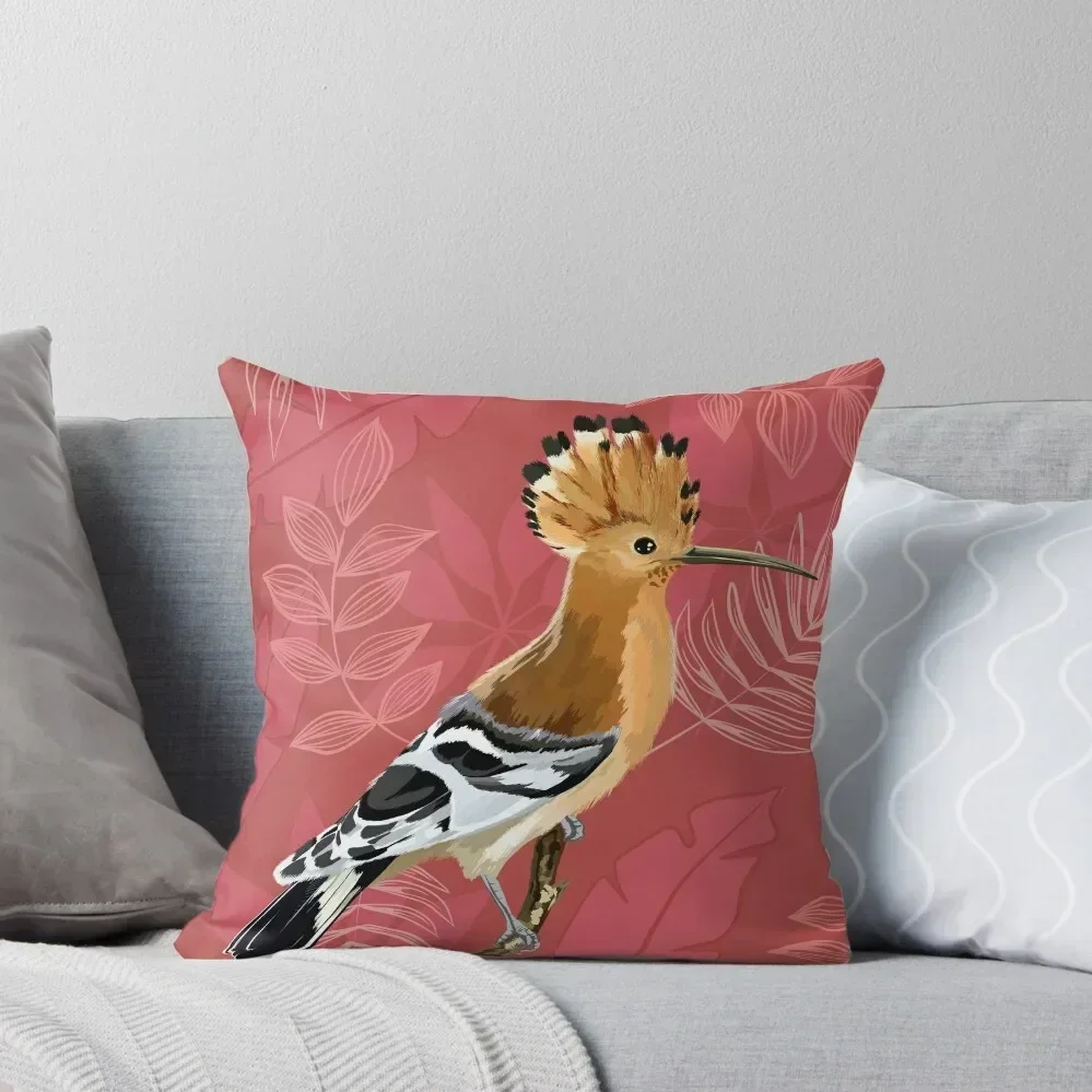 

Hoopoe Throw Pillow Cushion Cover Luxury New year Decorative Cover For Living Room Marble Cushion Cover pillow