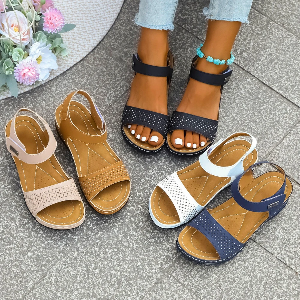 2025 Nieuwe dames zomermode sandalen Mode casual ronde neus Wedge Fish Mouth sportsandalen voor dames