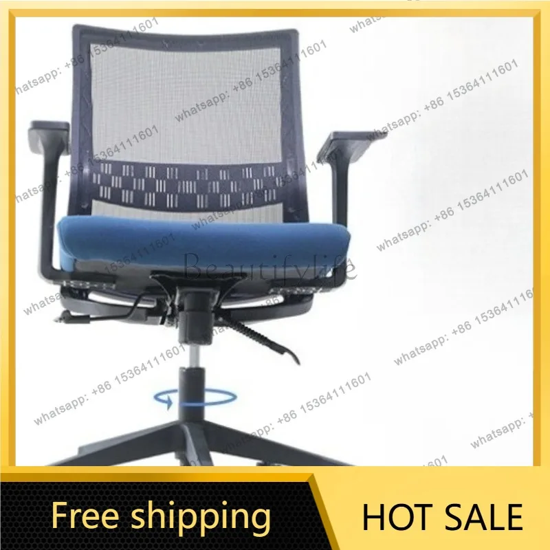 LSRotate Sedentary Office Chairs Meeting Clerk Design Bedroom Office Chairs Salon Stool Handrail Furniture Cadeira Lsdny