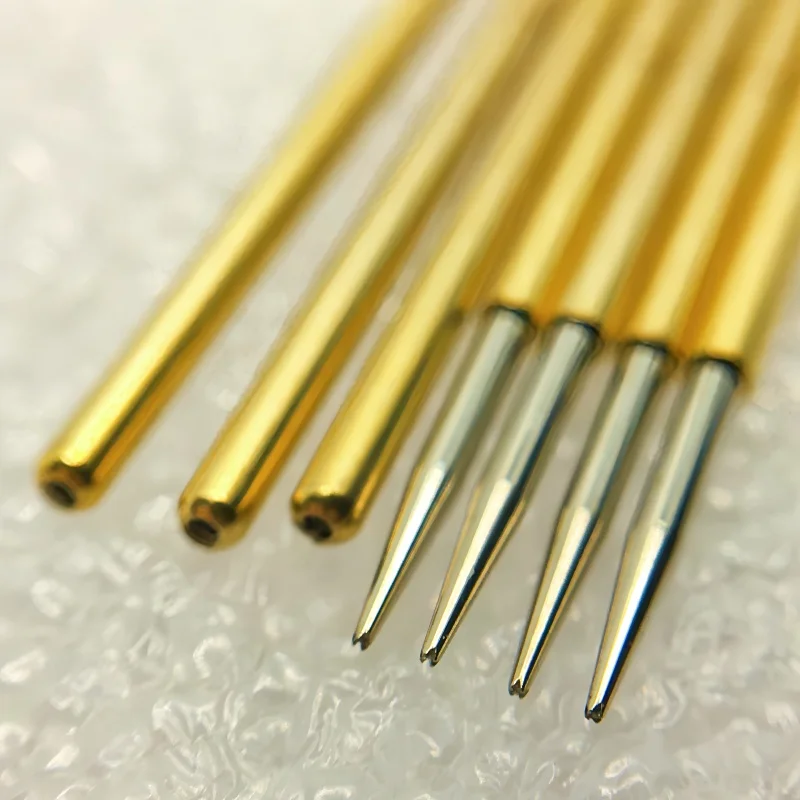 P100 Serie Nickel Überzogene Messing Feder Test Sonde Test Pin Pogo Pin Elektrische Erkennung Nadel PCB Test Werkzeug P100-B P100-B1 – Detail 18
