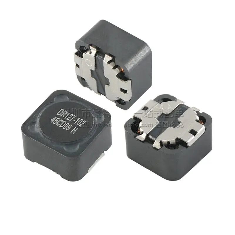 O indutor de proteção do poder superior, DR127-102-R Integral importado, 1MH 1.14A, pode bater em linha reta, 10pcs, novo