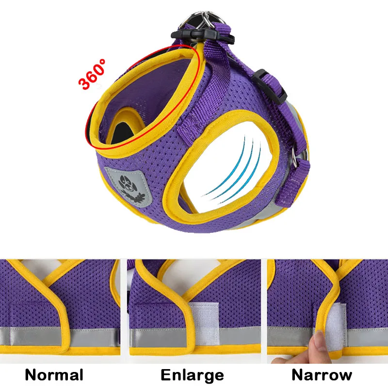 Dog Harness Vest Set Puppy Cat Reflective Chest Strap for Small Medium Dog Harness Leash Chihuahua Yorkies Walking Lead Leash