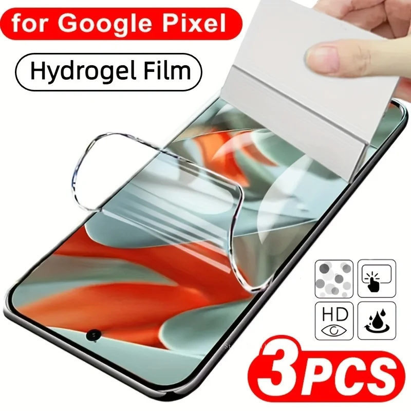 

3 шт. гидрогелевая пленка высокой четкости для Google Pixel 10 9 8 Pro Защитные пленки для экрана Google Pixel 8a 9 Pro XL HD пленка не стекло