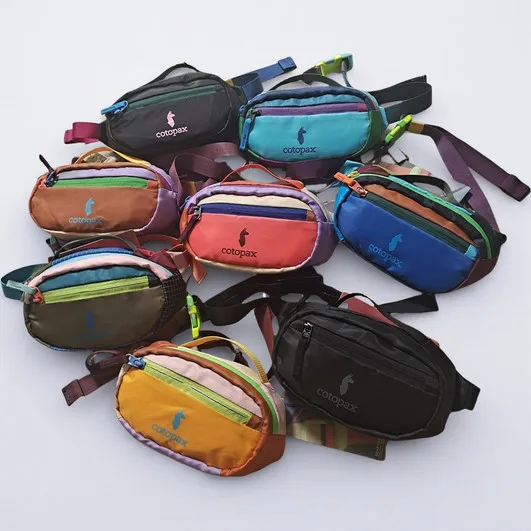 

Waist Bag 1.5L Colorful Dopamine Style Lightweight Letter Printed Portable Crossbody Pouch