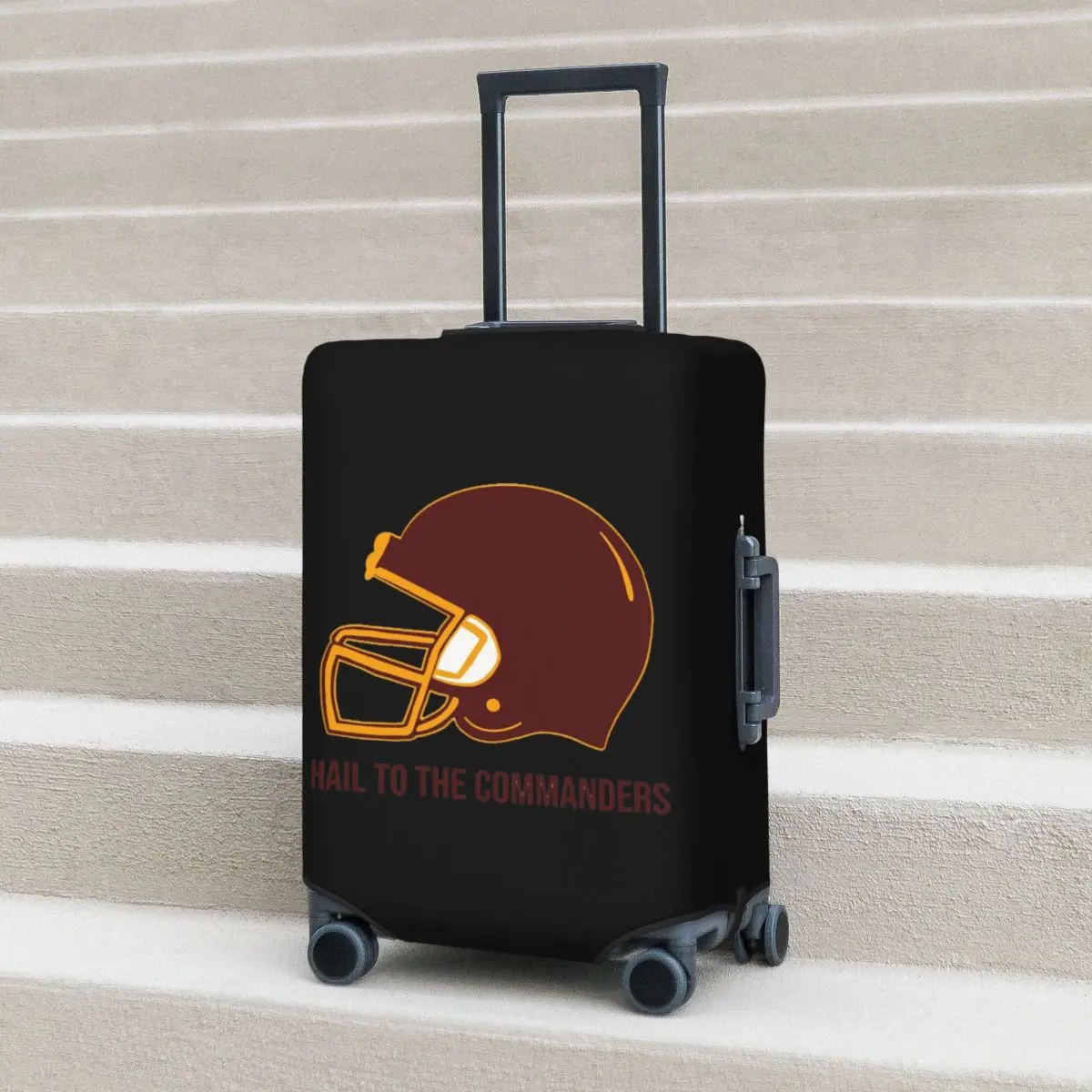 Hail To The Commanders - ワシントン コマンダーズ スーツケース カバー 保護 伸縮性のある旅行用荷物プロテクター カバー 18～32インチ用