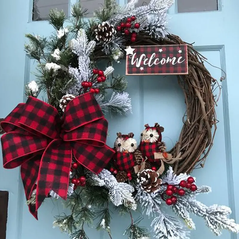 6 متر/لفة تقليد القنب الشريط شجرة عيد الميلاد شرائط عيد الميلاد إكليل جارلاند Bowknot الشريط لفة الكتان شعرية الشريط نويل نافيداد #4