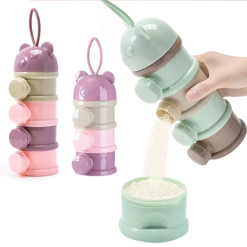 Baby Formula Milk Storage Infant toddler Portable Milk Powder Box Dispenser Food Container Kids Food Storage Snack box