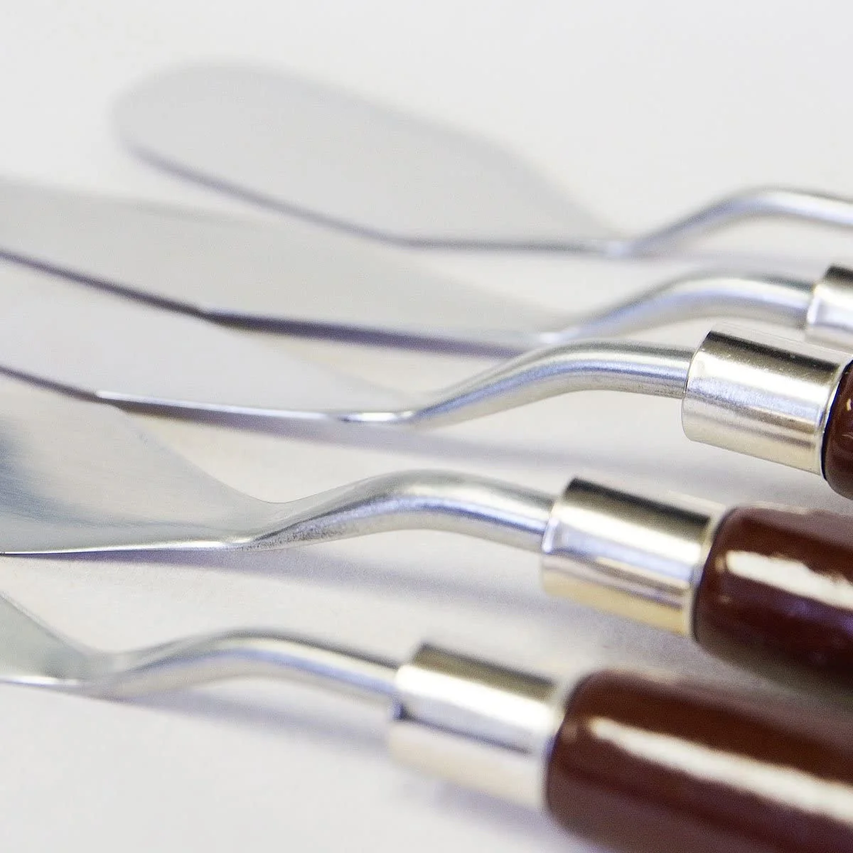 

10Pcs Oil Painting Spatulas Stainless Steel Color Mixing Scrapers Durable Paint Tools for Art Pigment Shovels Paint Scraper