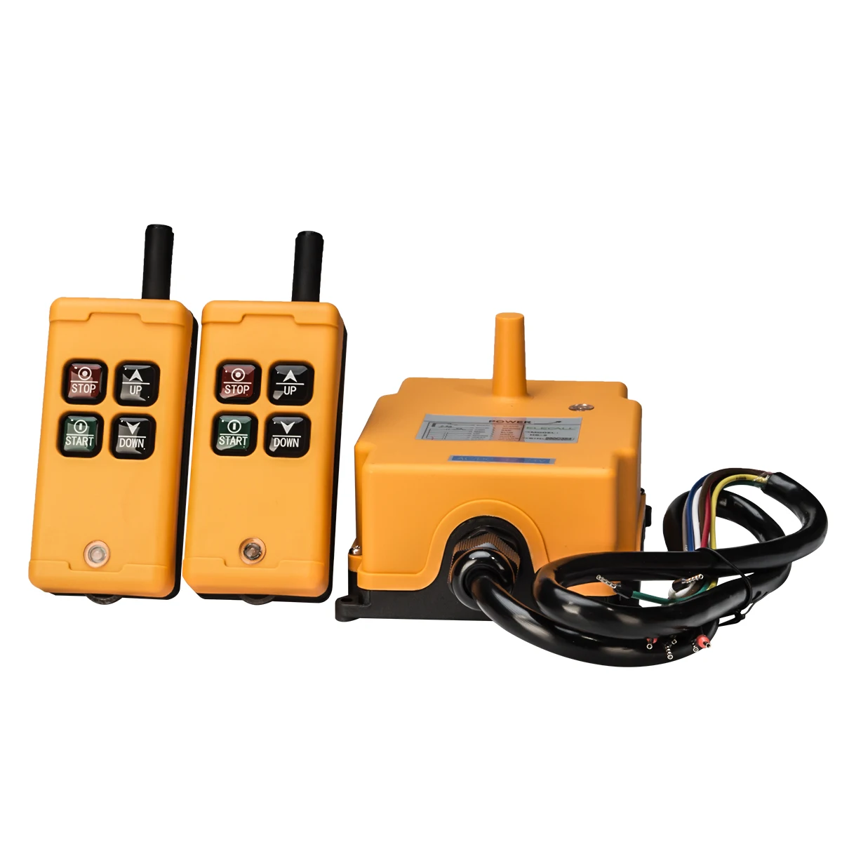 HS-4 2 Tansmitters 4 Channels 1 Speed Control Hoist Crane Radio Remote Control System