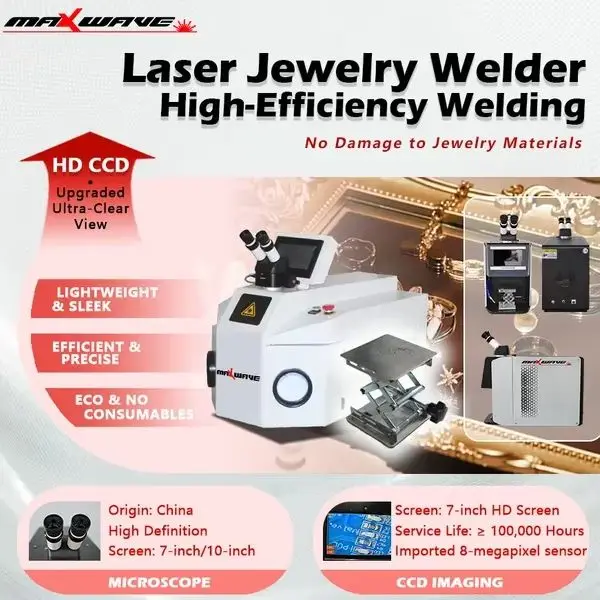 YAG Laser Spot Welder Desktop Fiber Laser Welding Machine for Jewelry Gold Silver Alloy Precision Welding Dental Frame Repair
