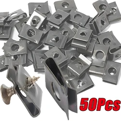 Metal U-Type Screw Fastener Clip Car Screw Base Anti-rust Clamp Fastener Bumper Fender Trim Panel Fastener Board Protection Clip