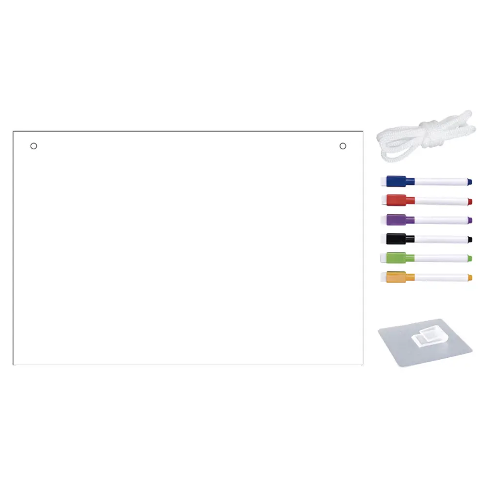 Trocken abwischbare Tafel, klares Acryl, hohe Transparenz, wandmontierbar, Heimbüro, Schreibtafeln, Kindermarker, kleine Größe