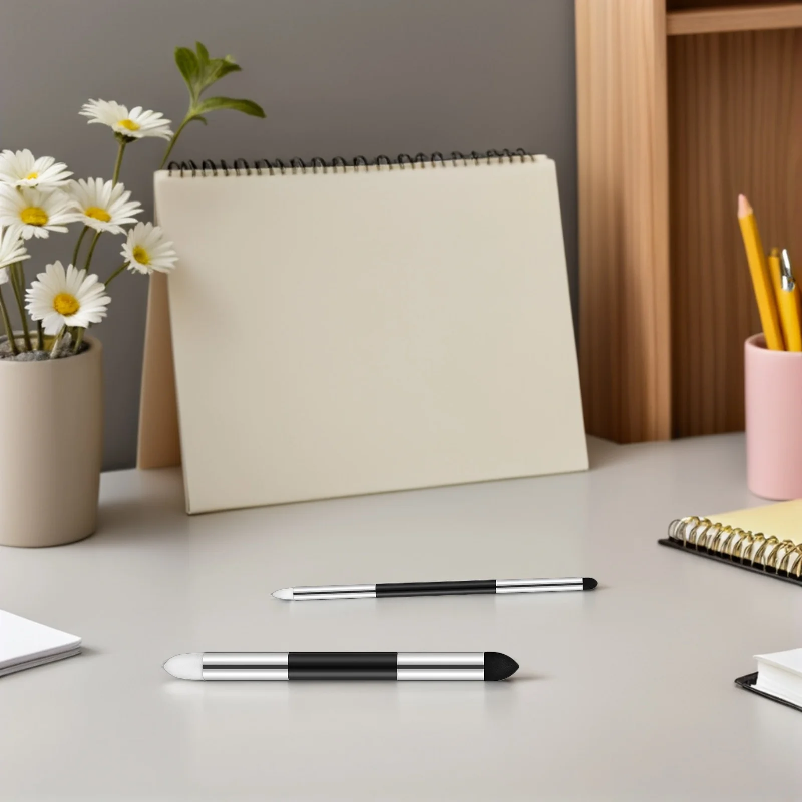 

12pcs Art Blending Sponge Pen Double Headed Sketch Blender Tool Washable Reusable Pencil Rubbing Stick For School Students