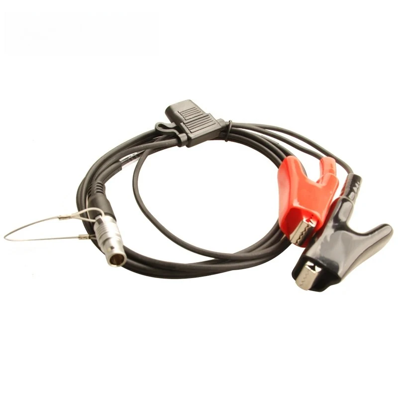 

Sinan Navigation T300W GNSS Receiver Series Accessories 2-pin plug to red and black alligator clip data cable