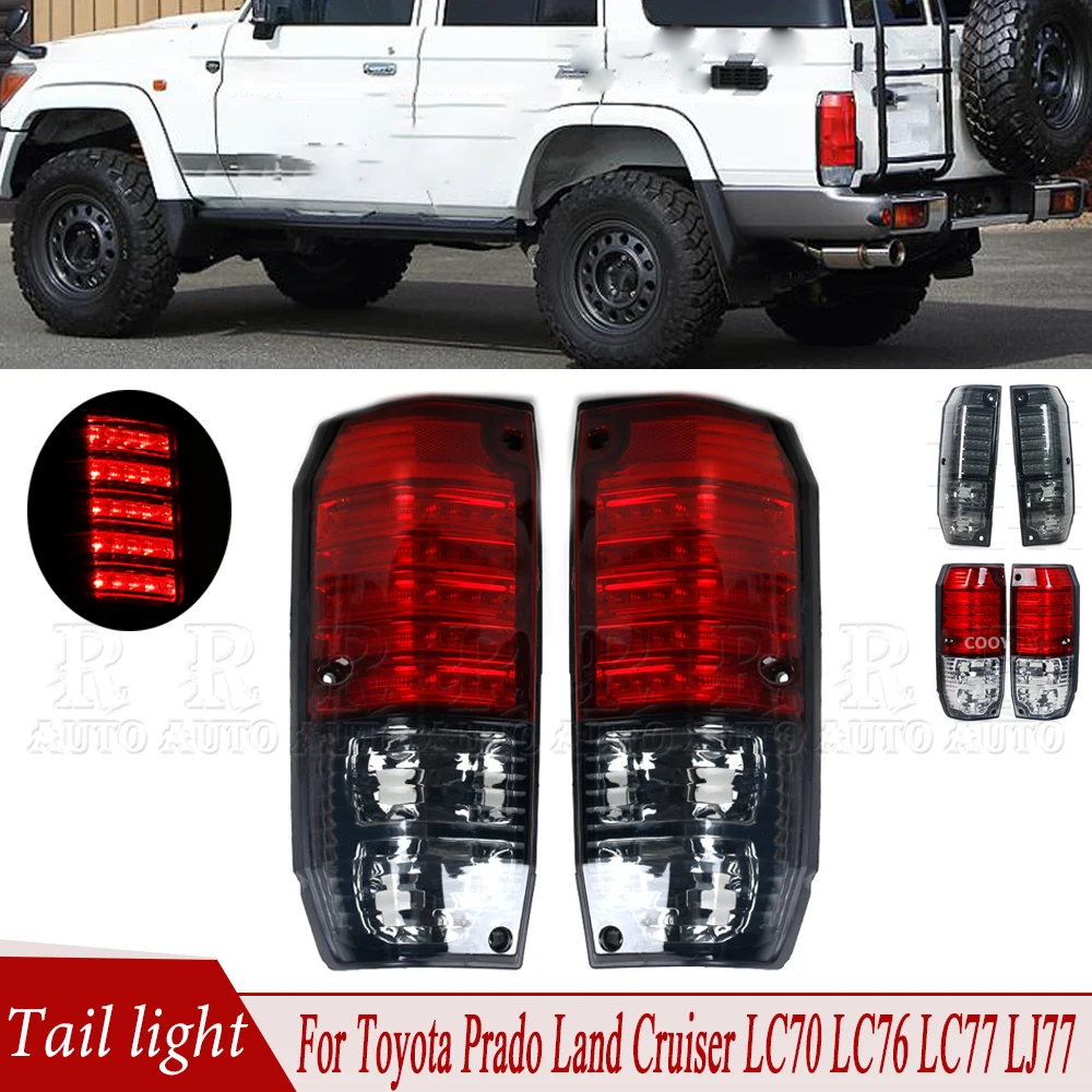 R-AUTO For 5 Door Brake Lamp For Toyota Prado Land Cruiser LC70 LC76 LC77 4500 LJ77 RJ77 FZJ76 GRJ76 HZJ76 Rear Tail Light