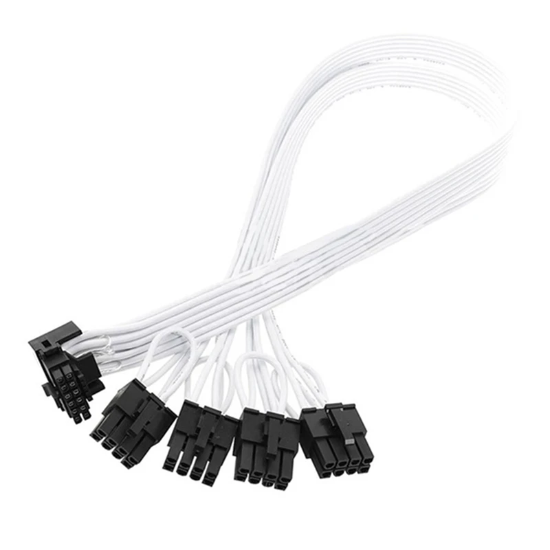 4XCPU 8Pin To 16Pin Male Video Card Extension Cable PCI-E 5.0 12VHPWR RTX4080 RTX4090 Graphics Card Adapter Cable