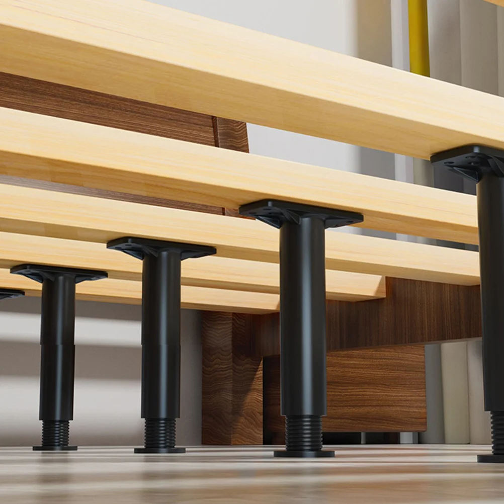 

2pcs Center Leg Adjustable 5.89 To 9.84In Height For Bed Frame Support Durable Furniture Frame Replacement Bed Support Legs