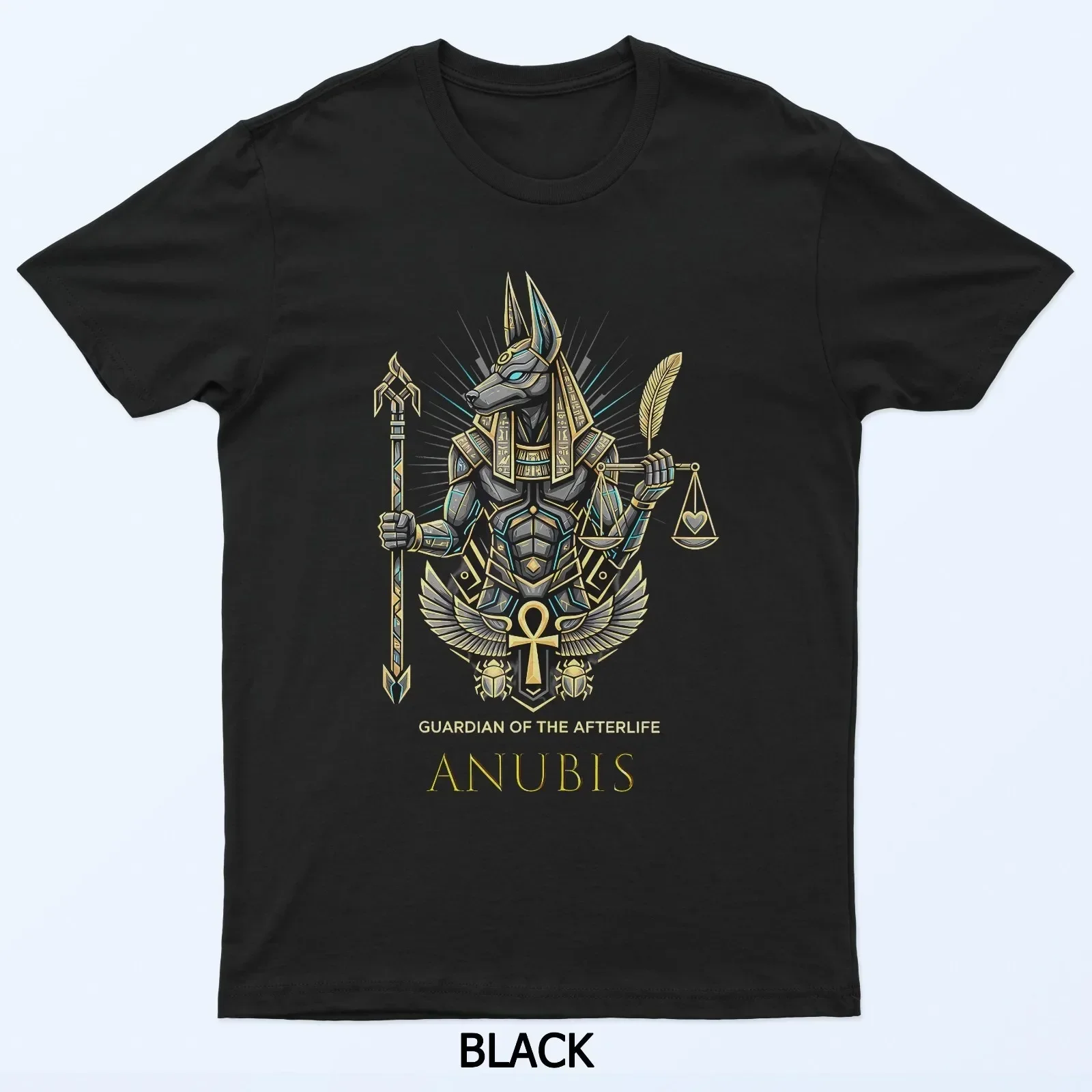 Anubis God King Pharaoh Of Ancient Egypt Graphic Design T-Shirt