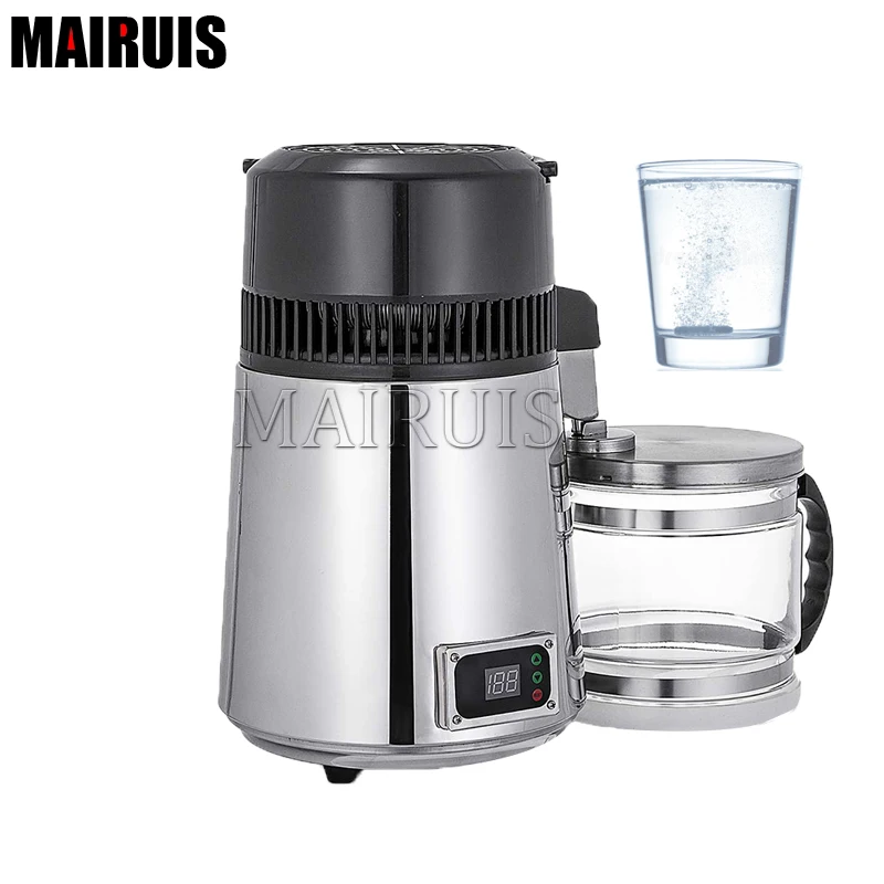 4L destylator wody oczyszczacz filtr dozownik ogrzewanie butelka do picia zmiękczacz 304 nierdzewne urządzenia domowe