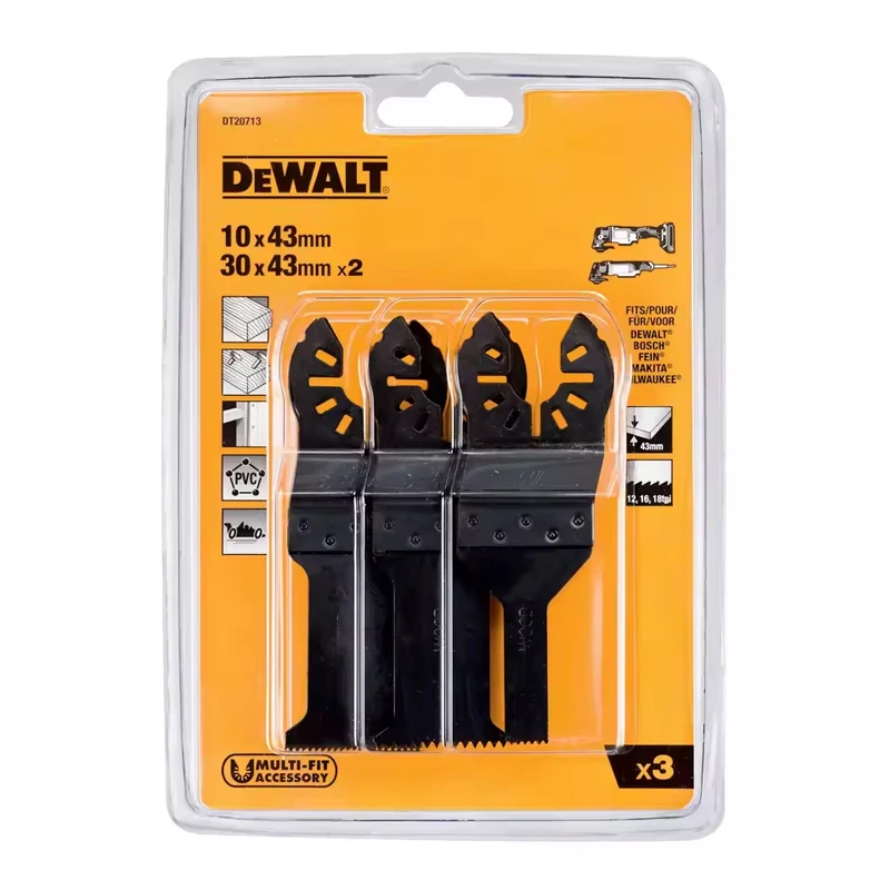 Dewalt DT20713-QZ Multi-Tool Blade Set 3 Piece  Carpentry Professional Power Tool Accessories