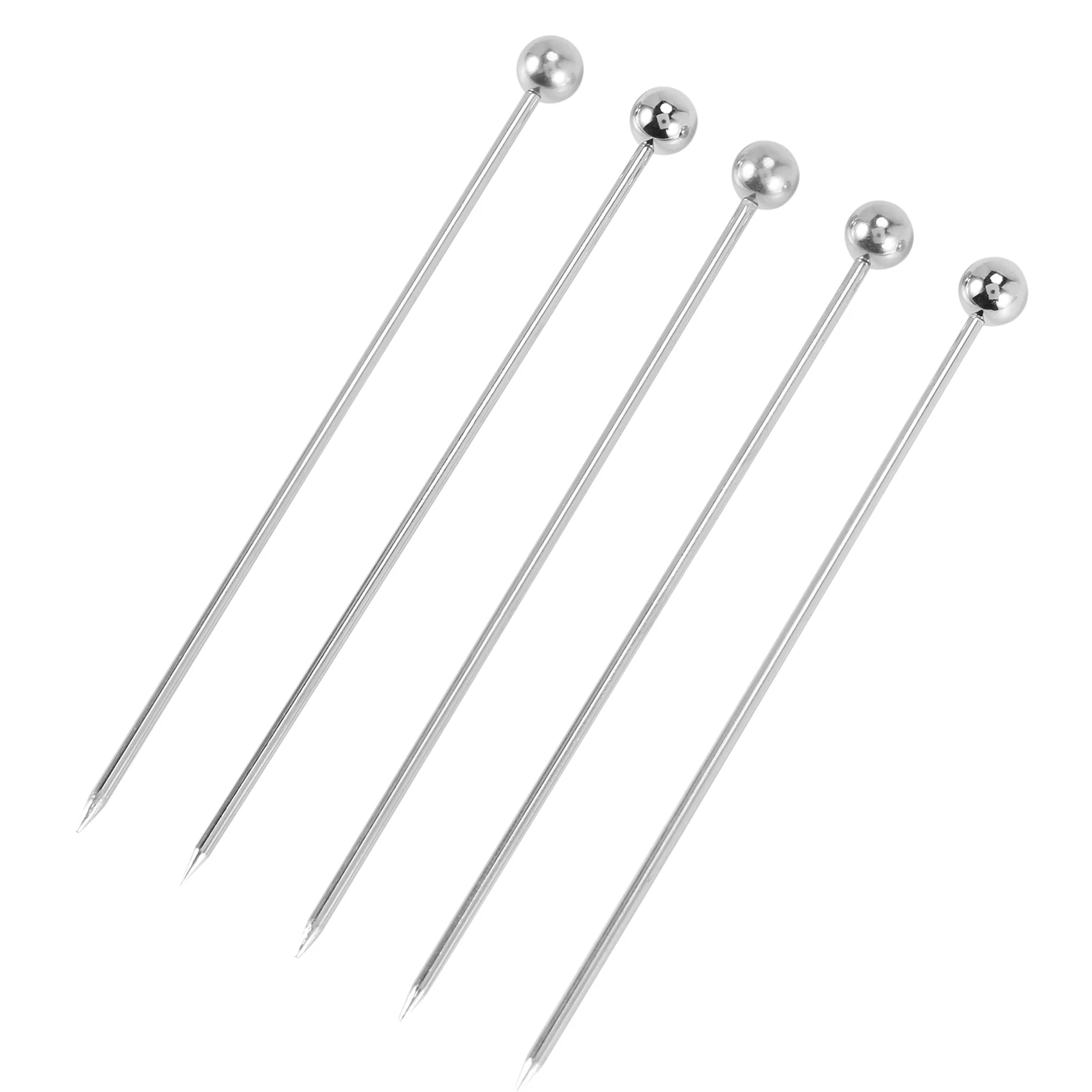 Advanced! 15Pcs Cocktail Picks, 4 Inch Reusable Stainless Steel Martini Picks Cocktail Toothpicks for Olives Appetizers Sandwich