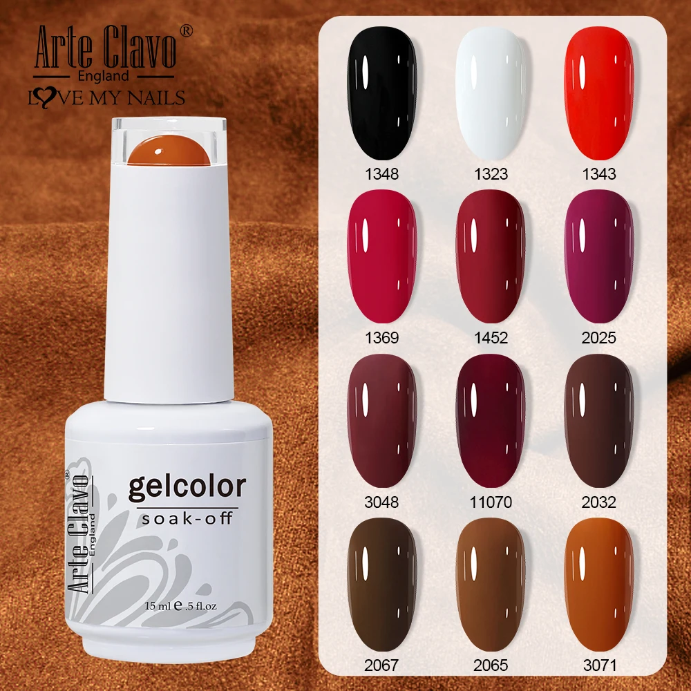 Arte Clavo HEMA TPO FREE Smalto per unghie gel 15ML di lunga durata per manicure Semi permanente Nail Art UV LED Gel Vernice per unghie Forniture