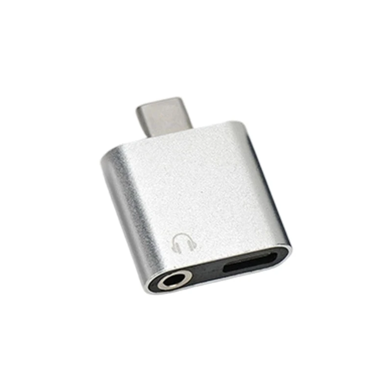 USB C Charging Adapter with 3.5mm Sound Port Type C Converters for Lossless Sound