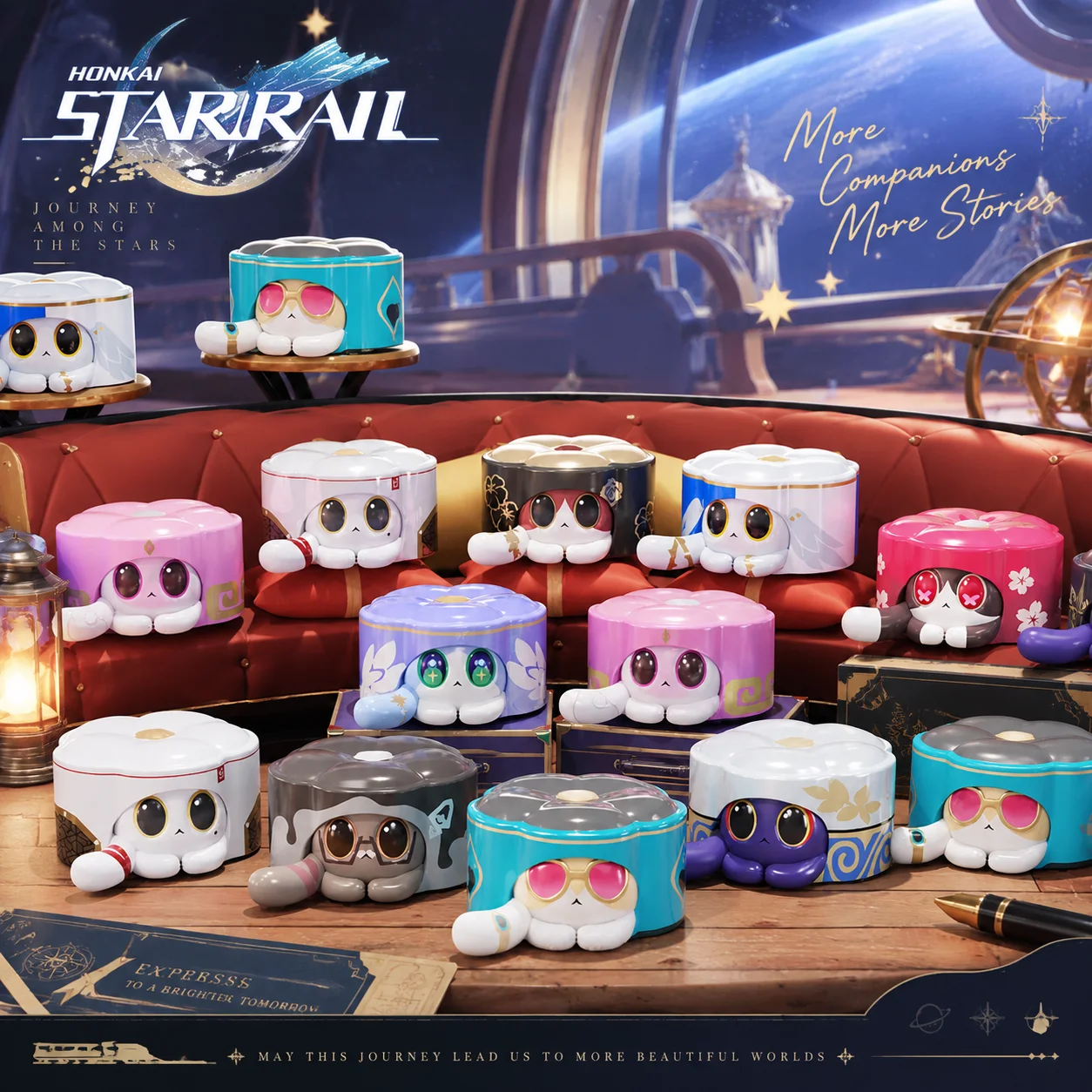 Honkai Star Rail miHoYo Ruan Mei Creations Fabulous Beasts Serie Vol.2 Mini Figure Blind Bag Mystery Box Cute Collect Gamer Gift