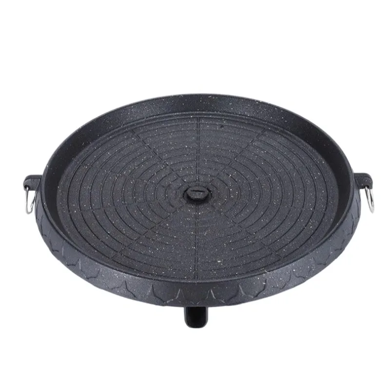

Korean Barbecue Pan Maifanshi Non-stick Barbecue Pan Household Smokeless Frying Pan Cassette Stove Open Flame Baking