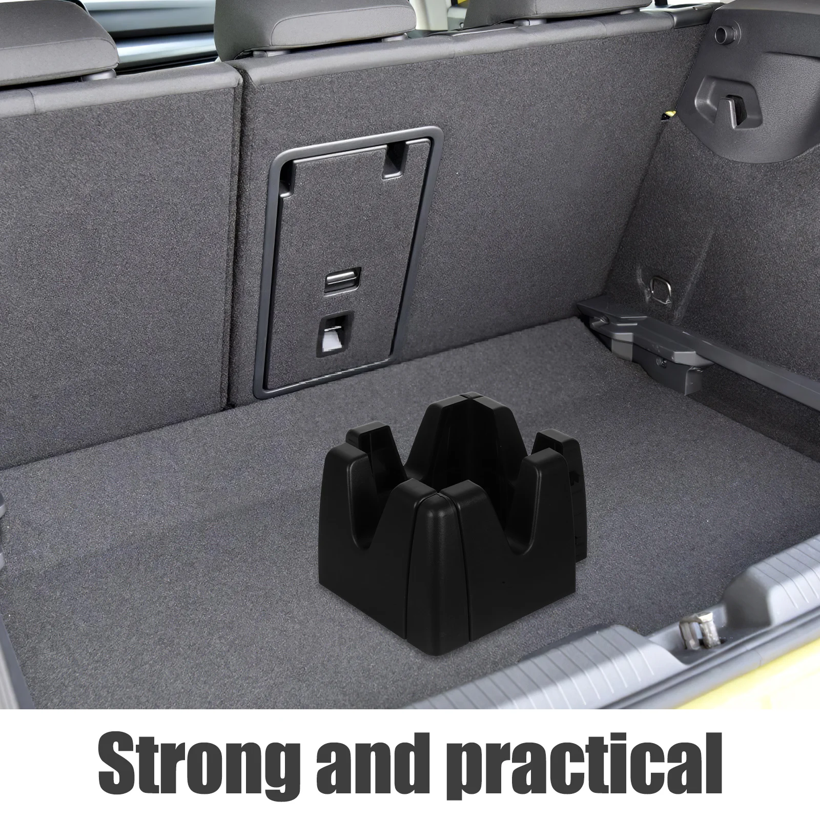 

4Pcs Automotive Trunk Storage Fence Boards Cargo Organizer Blocks Durable Vehicle Mounted Bracket for Suv Truck