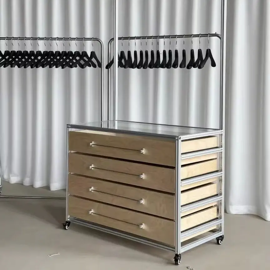 CX floor-to-ceiling clothing store jewelry goods, container partition goods display cabinet