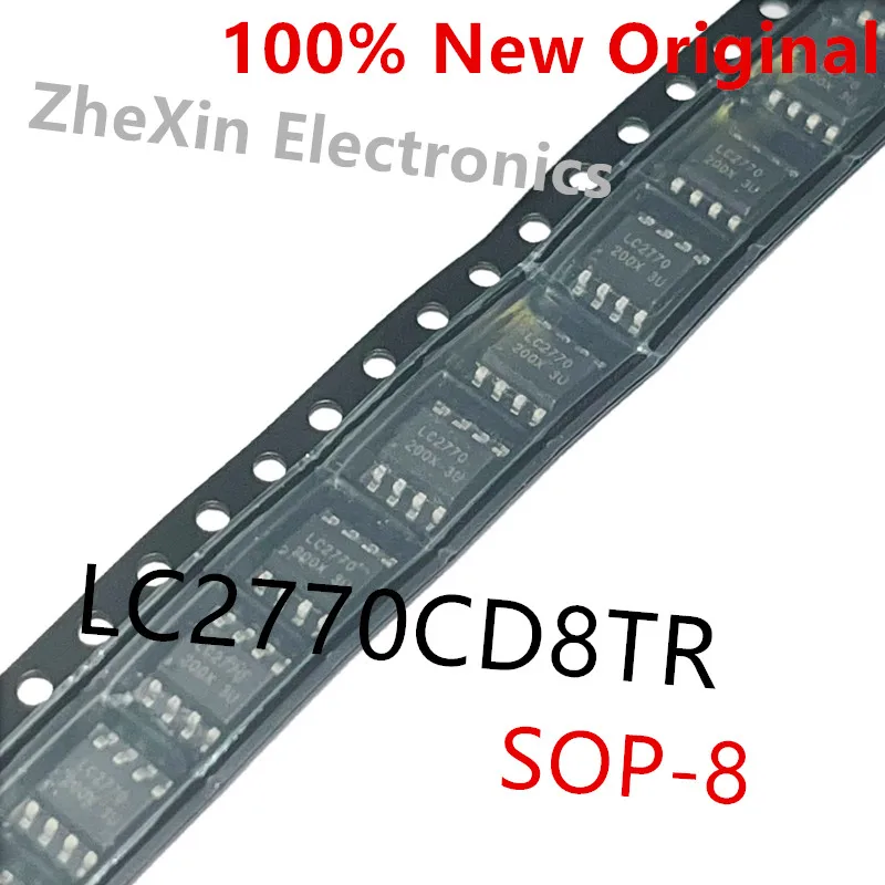 LC2770CD8TR 10ชิ้น/ล็อต LC2770วงจรการแก้ไขแบบซิงโครนัส SOP-8พร้อมไฟหน้า MOS ในตัวสำหรับชิปชาร์จรถยนต์