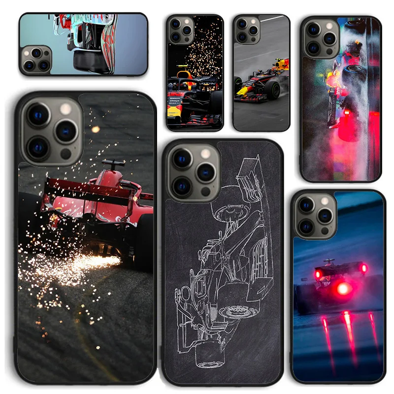 Formula 1 Car Phone Case for iPhone 16 15 SE2020 6 7 8 Plus for Apple 13 11 12 14 Mini Pro Max Cover  coque fundas Shell