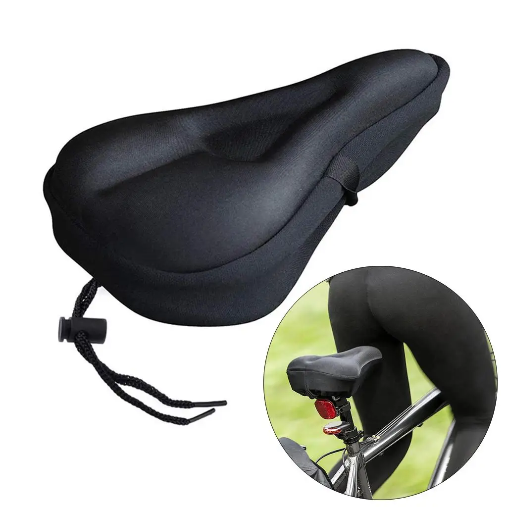 11x7 inch Premium Cycling Bike Gel Seat Cushion Cover Comfortable Super Soft Saddle Pad for Class/Outdoor s