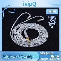 ivipQ 4-Core Tin Shielding Layer Oil Immersed OFC Litz HiFi Earphone Cable 2.5/3.5mm/4.4mm 0.78 2PIN MMCX QDC IE900 for Fudu DZ4