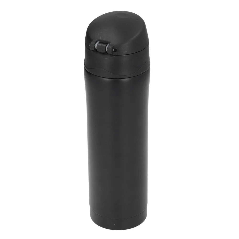 Rustless Bounce Lid Tumbler One Click Open Vacuum Inner Lock Buckle Cup Leakproof Lock 500Ml Portable Bottle Outdoor Trip