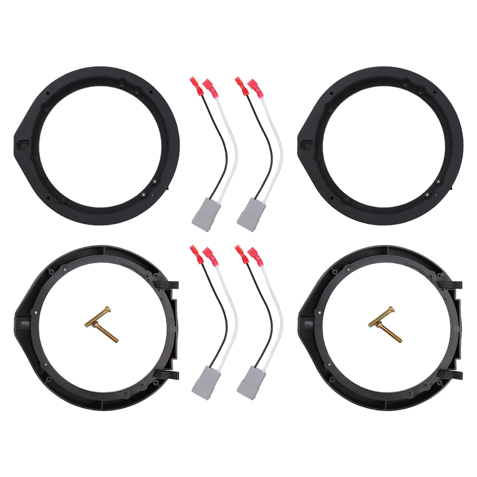 2 Pairs 6.5inch Car Speaker Adapter Board With Wiring Harness For Honda For Civic For Insight 2010-2013 For Odyssey 2011-2013